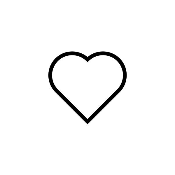 icon heart a heart black love  svg vector cut file