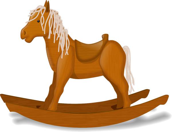 rocking horse rocker toy  svg vector cut file