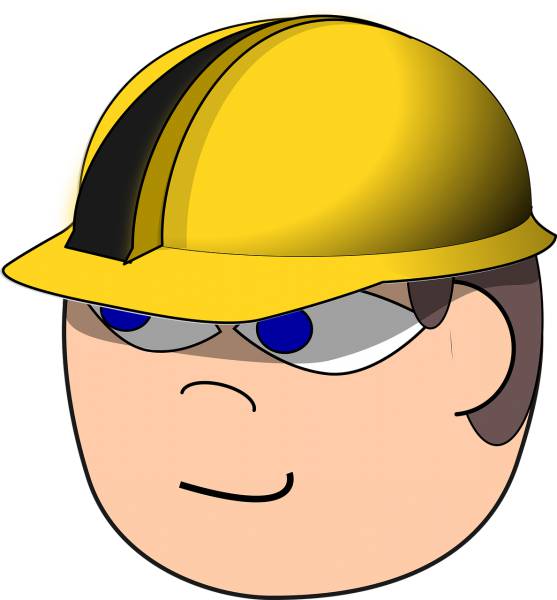 builder comic characters  svg vector cut file