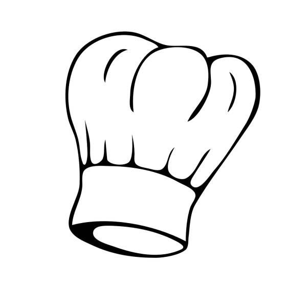 chef hat toque cook isolated  svg vector cut file