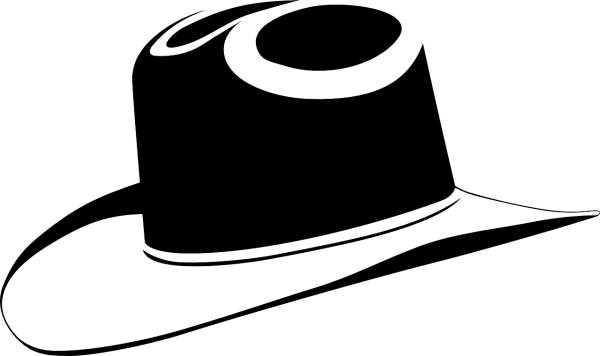 cowboy hat black cowboy hat  svg vector cut file
