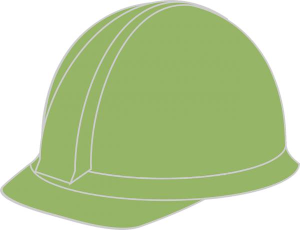 hard hat helmet green equipment  svg vector cut file