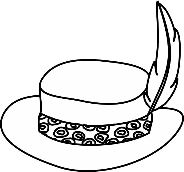 hat beautiful feather fashion  svg vector cut file