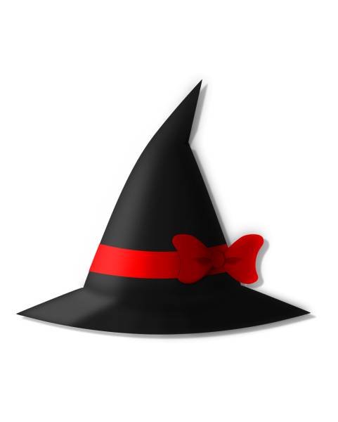hat ribbon witch  svg vector cut file