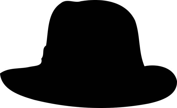 hat shape silhouette melone  svg vector cut file