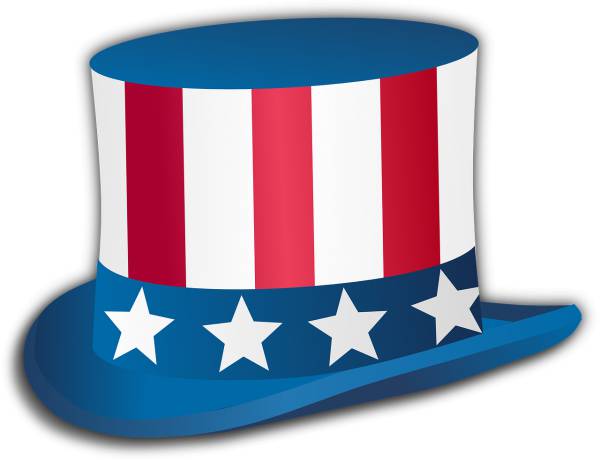 hat uncle sam hat icon symbol usa  svg vector cut file