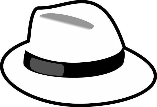 hat white fashion male man  svg vector cut file