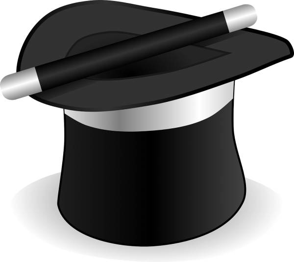 magic wand hat sorcerer magician  svg vector cut file