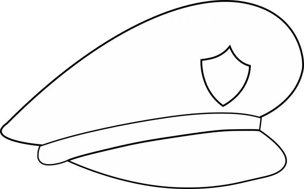 police hat police cap shield  svg vector cut file