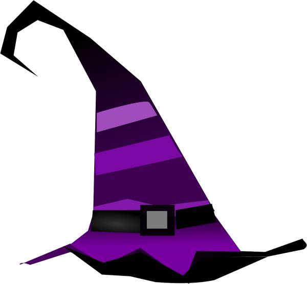 witch wizard hat pointed sorcerer  svg vector cut file
