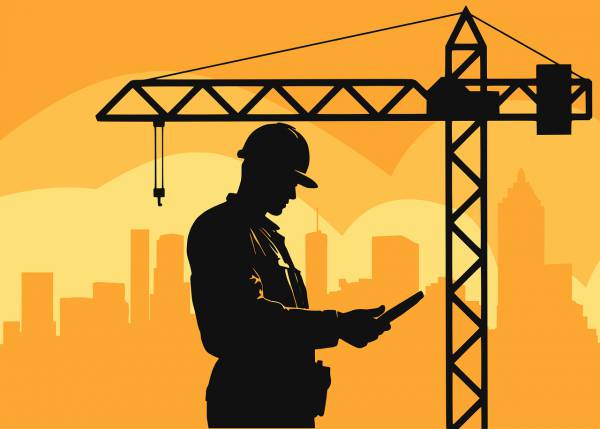 worker construction silhouette  svg vector cut file