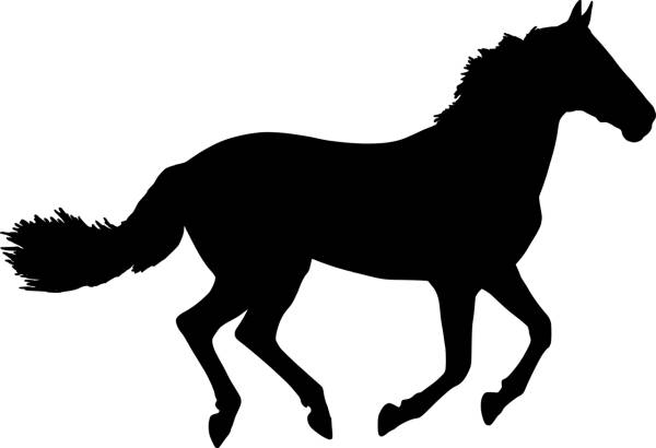 horse animal silhouette horse  svg vector cut file