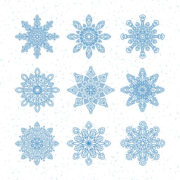 snowflakes new year christmas  svg vector cut file