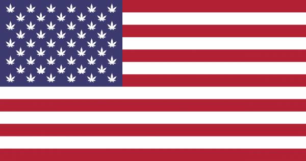 american flag flag hemp weed  svg vector cut file