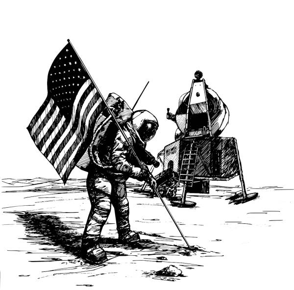 apollo moon landing nasa usa  svg vector cut file
