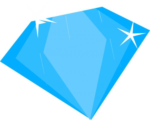 blue diamond sapphire treasure  svg vector cut file