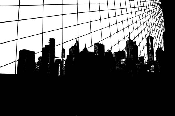 bridge new york silhouette brooklyn  svg vector cut file