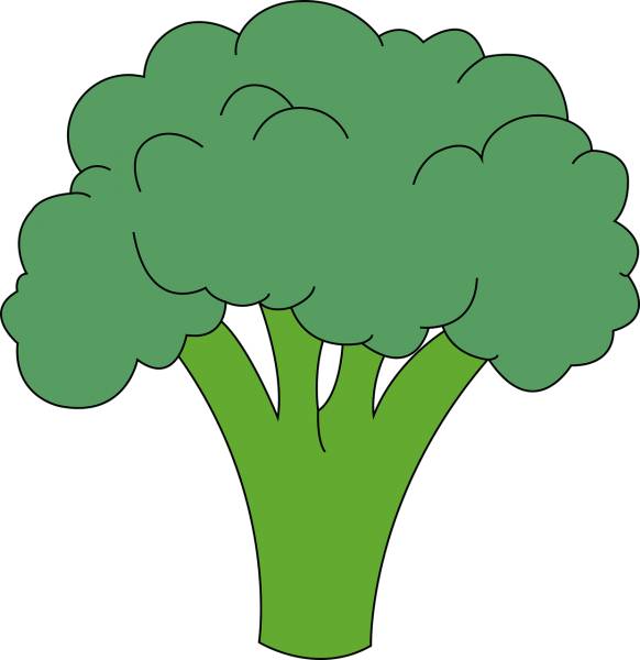 broccoli vegetables food diet  svg vector cut file