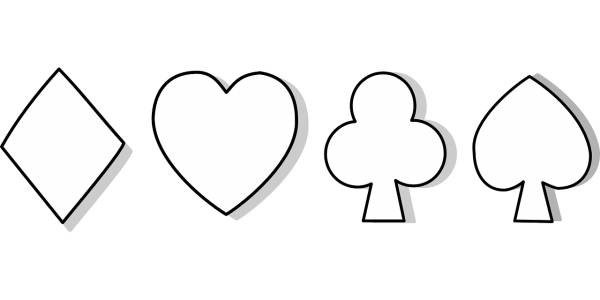 card club diamond heart spade  svg vector cut file