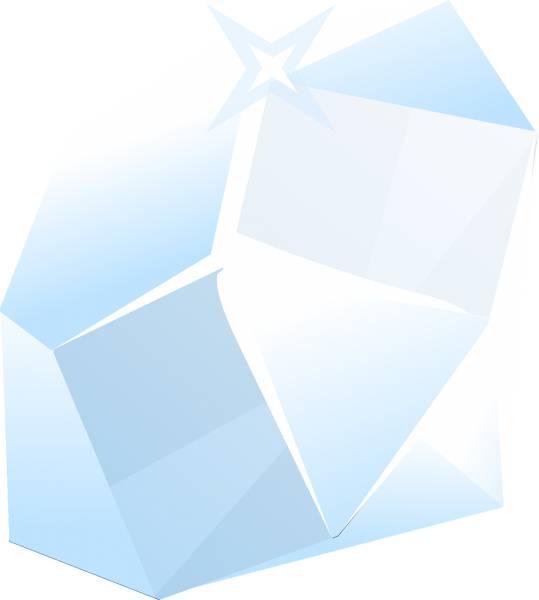 crystal mineral tranparent diamond  svg vector cut file