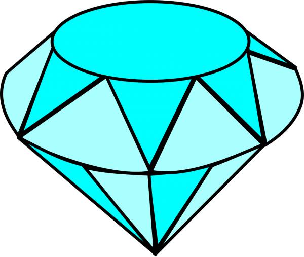 diamond gem jewel crystal  svg vector cut file
