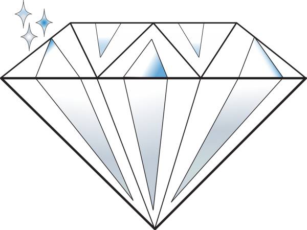 diamond gem jewel logo stone  svg vector cut file