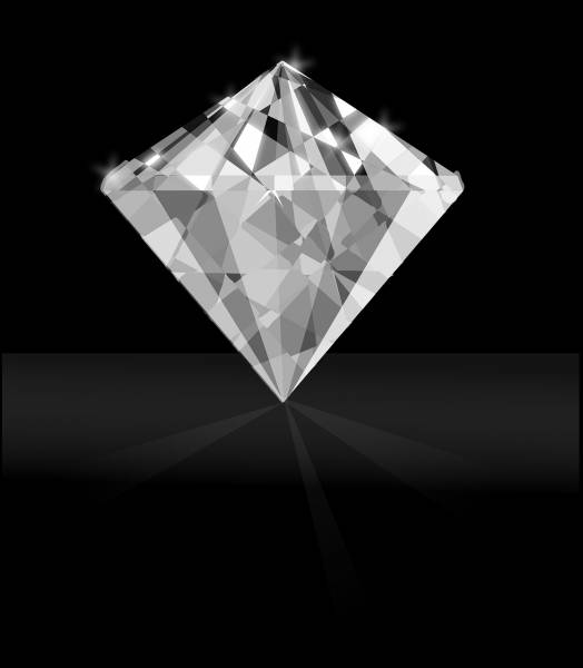diamond gem white clear stone  svg vector cut file