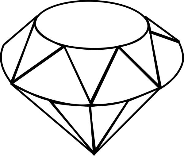 diamond gemstone crystal precious  svg vector cut file