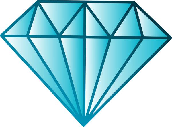 diamond gemstone icon symbol  svg vector cut file