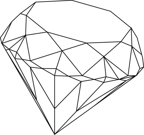 diamond jewelry accessory drawing  svg vector cut file