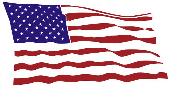 flag usa red striped blue stars  svg vector cut file