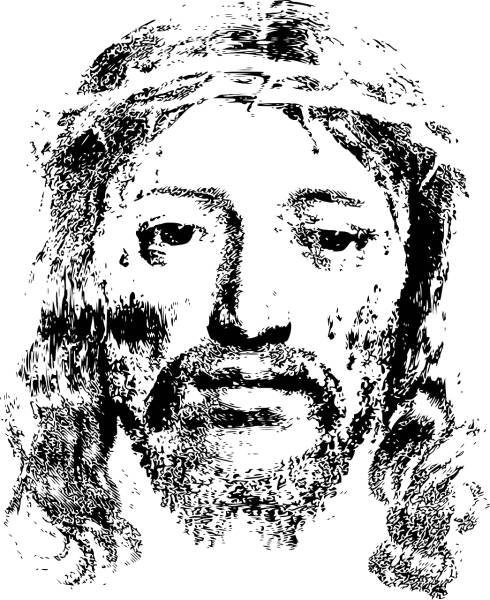 jesus face man christ religion  svg vector cut file