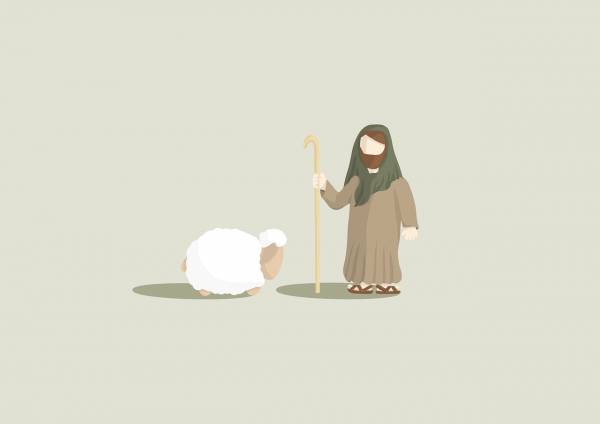 jesus sheep christianity  svg vector cut file
