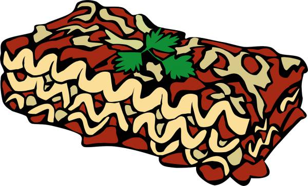lasagna pasta sauce serving food  svg vector cut file
