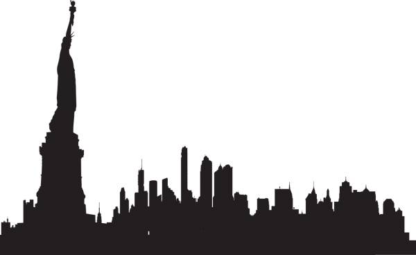 new york city travel drawing sketch  svg vector cut file