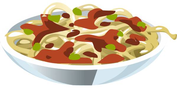 pasta spaghetti italian bowl  svg vector cut file