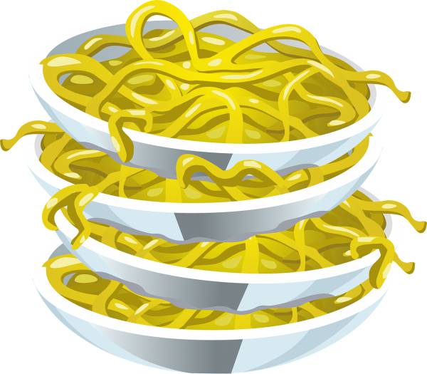 spaghetti noodles pasta foods  svg vector cut file