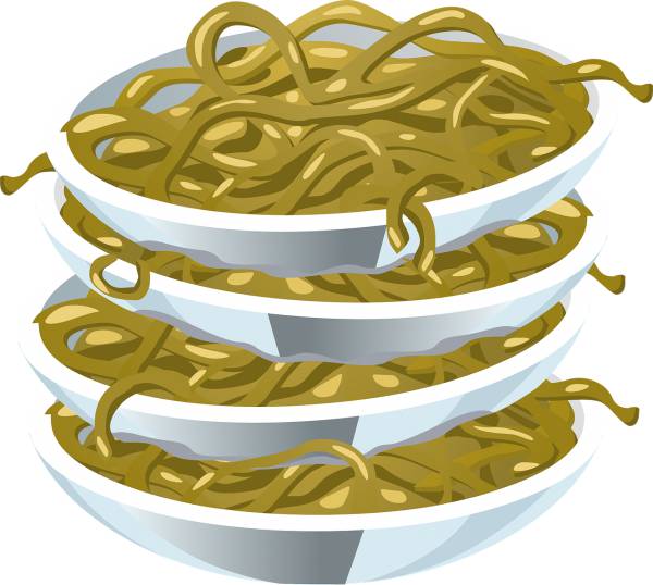spaghetti plates stacked leftovers  svg vector cut file