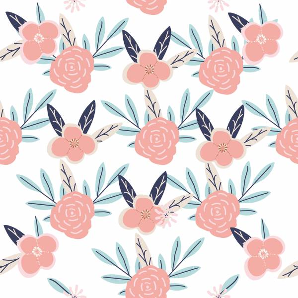 flowers leaves background pattern  svg vector cut file