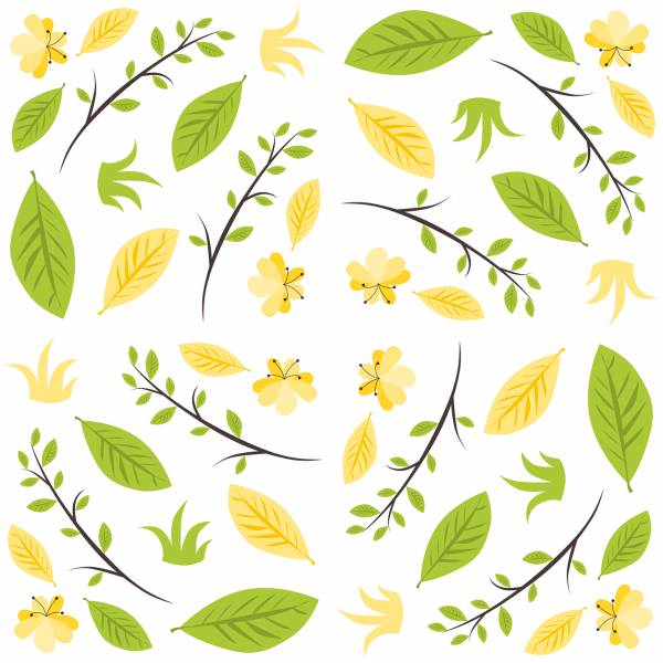 nature pattern leaves drawing  svg vector cut file