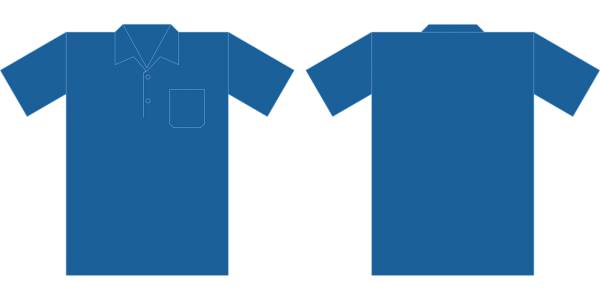 polo shirt blue mockup shirt  svg vector cut file