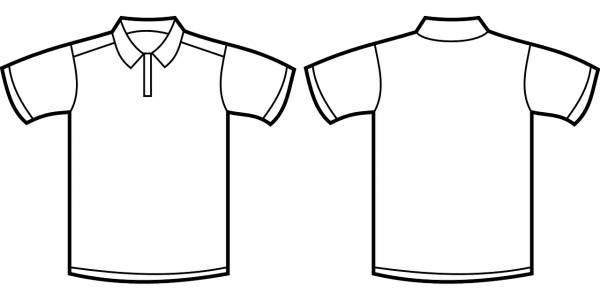 polo shirt clothing template shirt  svg vector cut file