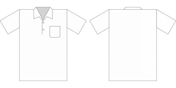 polo shirt white mockup shirt  svg vector cut file