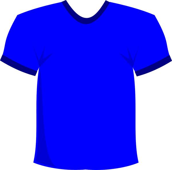 t shirt shirt clothing man blue  svg vector cut file