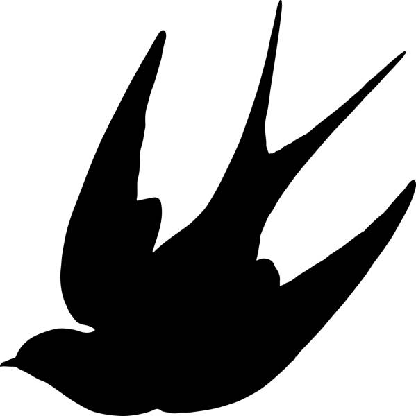 animals bird flying silhouette  svg vector cut file