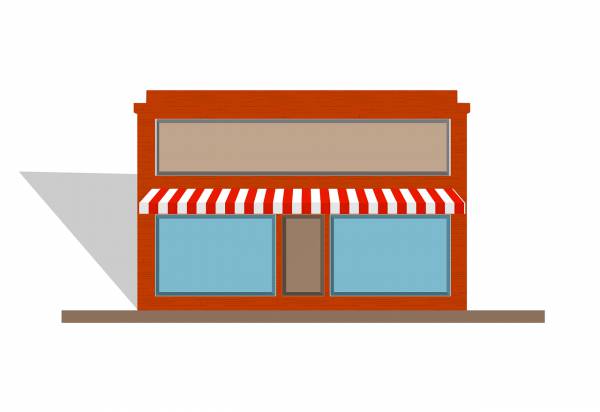 awning store front shop retail  svg vector cut file
