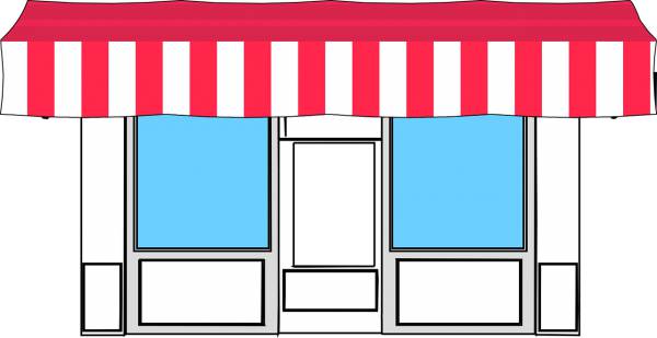 awning store shop retail business  svg vector cut file