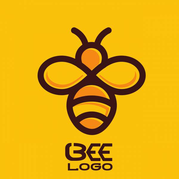 bee logo icon insect nature  svg vector cut file