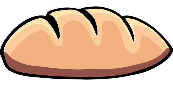 bread bakery bun loaf baguette  svg vector cut file