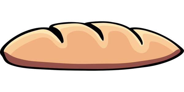 bread bun food snack carbohydrates  svg vector cut file